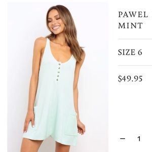Petal and Pup mint romper